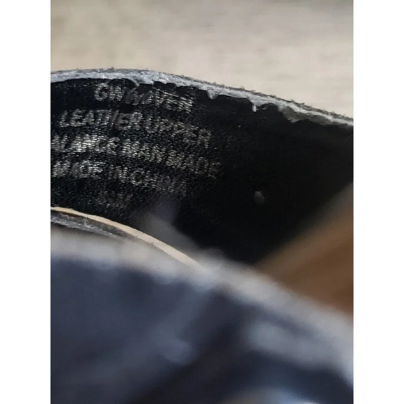 Guess Clogs Womens Size 8.5 Black Woven Leather Block Heel Stud Gwwoven - Picture 11 of 12